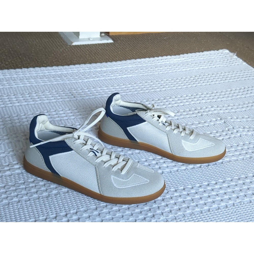 Rothy's RS01 Sneakers Size 10.5 Mens Gray Blue Hudson Lace Up